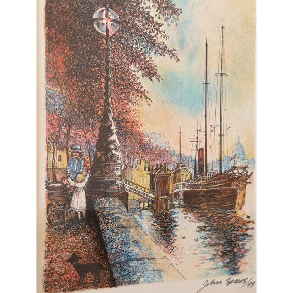 Vintage John Speirs Signed Dated London Lithograph Limited Edition 1979 - Picture 8 of 12